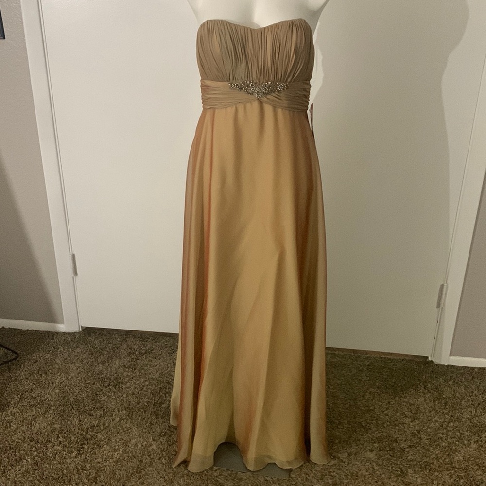 JS Boutique Formal Strapless Maxi Dress